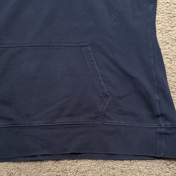 The North Face Womens Pullover Hoodie Graphic Logo Sweatshirt Navy Blue Size L - Picture 6 of 9